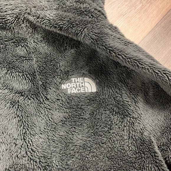North Face Jacket Womens Medium Black Teddy Deep Pile Fleece Full Zip Coat Adult - Picture 8 of 8
